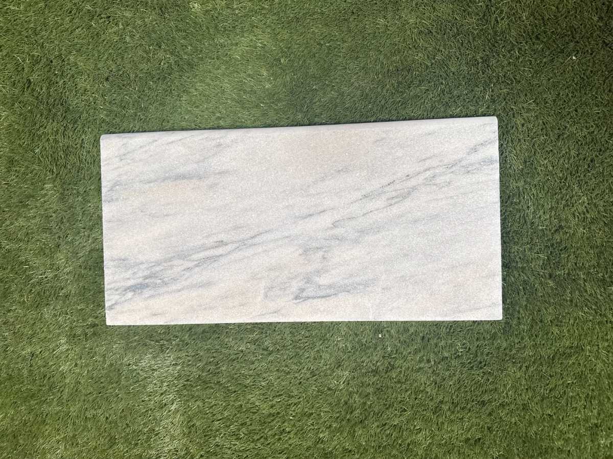 Carrara Equinox Marble 3cm Bullnose Pool Coping 12x24
