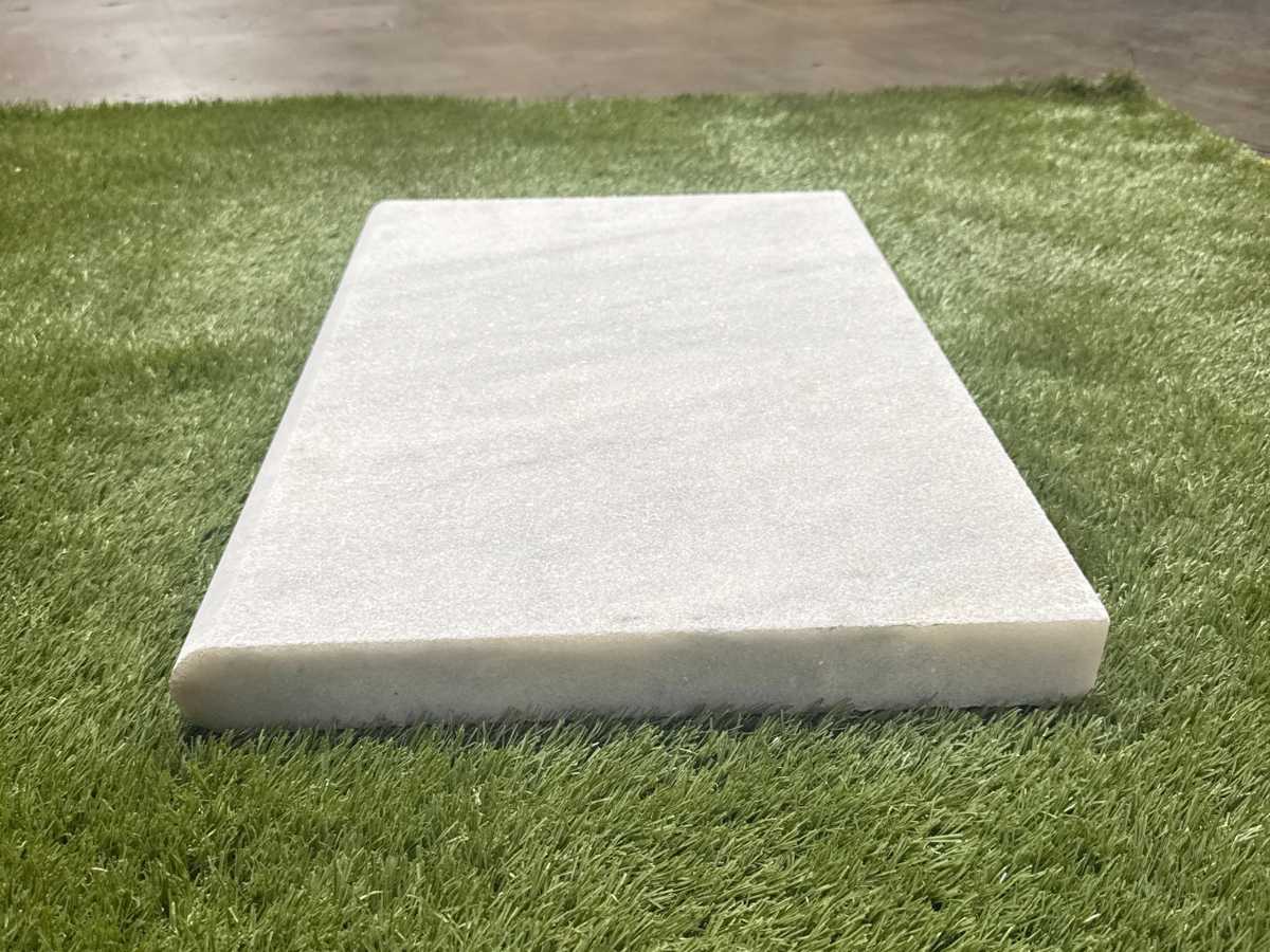 Carrara Equinox Marble 5cm Bullnose Pool Coping 12x24