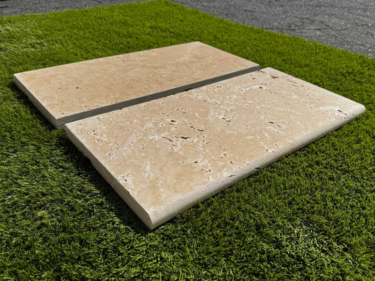Cordoba Cream 3cm Bullnose Pool Coping 6x12