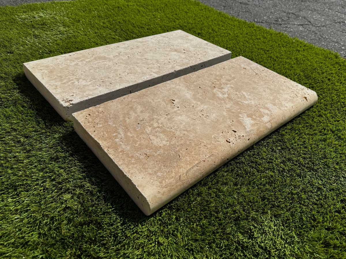 Cordoba Cream 5cm Bullnose Pool Coping 12x24
