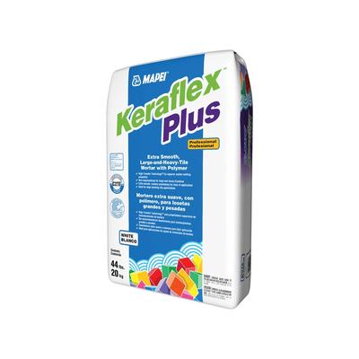 Mapei Keraflex Plus White Thinset Tile Mortar 44lb