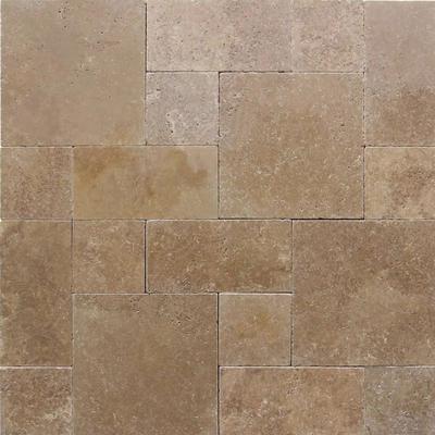 Noce Travertine 3cm Paver Roman Pattern