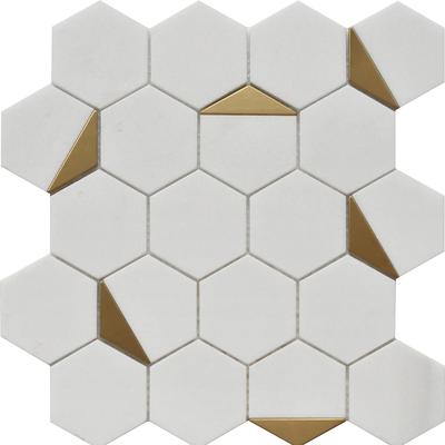 Rialto Thassos Hexagon 12x13 Mosaic