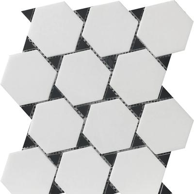 Rialto Thassos & Nero Marquina DOT 11x12 Mosaic