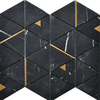 Rialto Nero Marquina Triangle 12x14 Mosaic