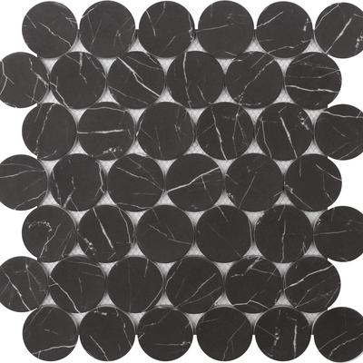 Rialto Nero Marquina Dots 12x12 Mosaic
