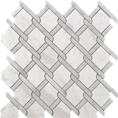 Rialto Medallion GR Marble Mosaic 12x12