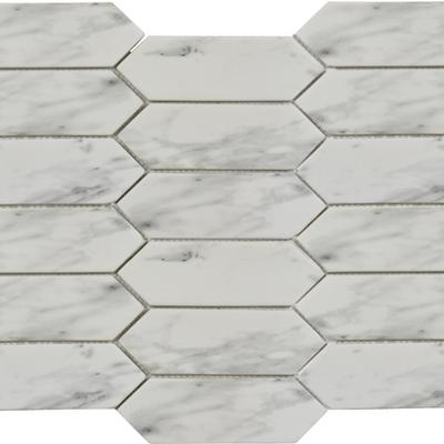 Rialto Marble Picket Mosaic 14x10