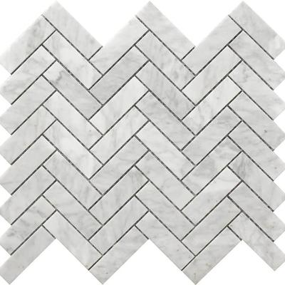 Rialto Herringbone Marble Mosaic 12x12