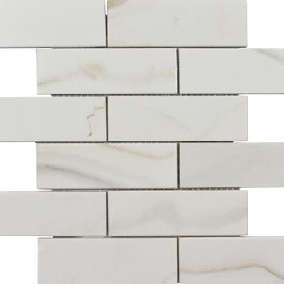 Rialto Calacata Gold Brick Mosaic 12x12