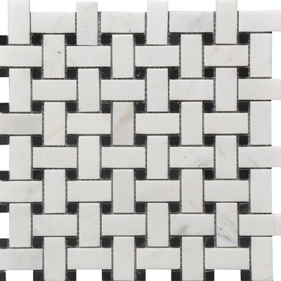 Rialto Basket Weave Marble BW MOS 12x12