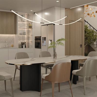 Kitchen 3D Rendering - Hover