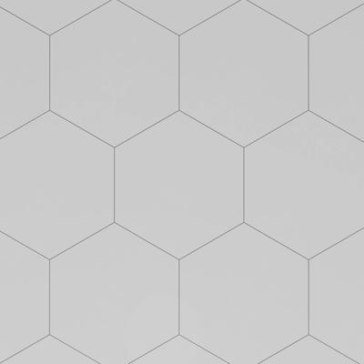 Riviera Solid White 8x9 Hexagon