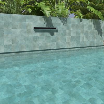 Demeter Teal Bullnose 6x6 Trim - Hover