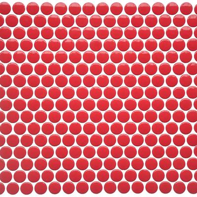 Mood Mosaics BG Red Pepper Penny Round MOS 12x12