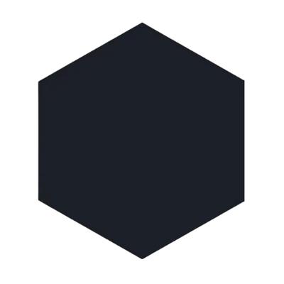 Marquise Hexagon Negro Matte 5x6