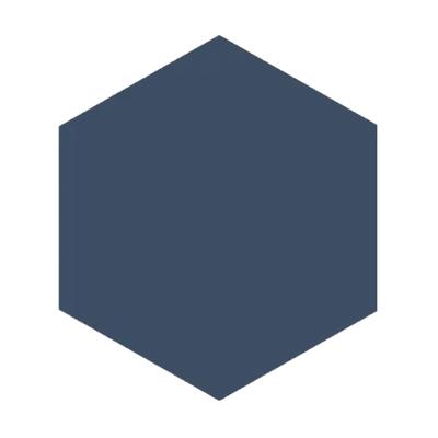 Marquise Hexagon Azul Matte 5x6