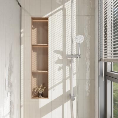 Chroma Crackled 3x12 Biscuit Bullnose - Hover