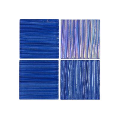 Aquabella Tidal Wave Rip Curl 3x3 Glass Mosaic 12"x12" Pool Tile (TW-3390)