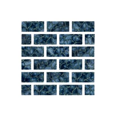 Aquabella Timeless Adventure 1x2 Porcelain Mosaic 12"x12" Pool Tile