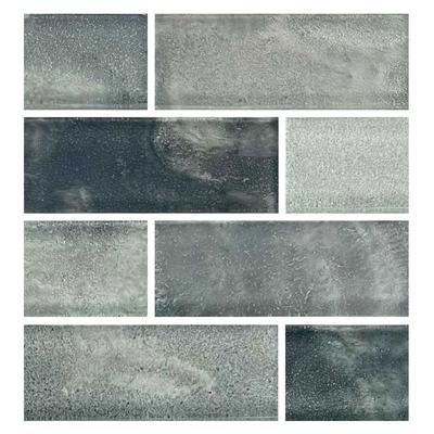 Aquabella Starlight Asteroid 1.5x4 Glass Mosaic 12"x12" Pool Tile