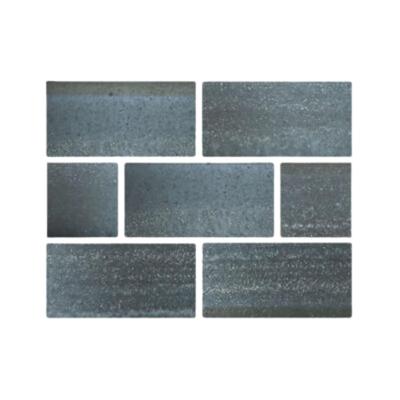 Aquabella Riviera Aqua Genoa 2x4 Glass Mosaic 12"x12" Pool Tile (RV-2427)