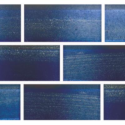 Aquabella Riviera Aqua Portofino 2x4 Glass Mosaic 12"x12" Pool Tile (RV-2426)