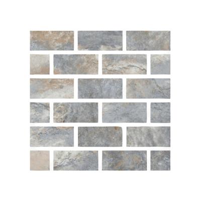 Aquabella Rivers Yukon 1x2 Porcelain Mosaic 12"x12" Pool Tile