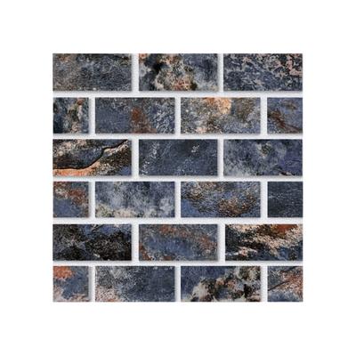 Aquabella Rivers Delaware 1x2 Porcelain Mosaic 12"x12" Pool Tile