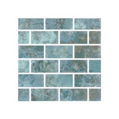 Aquabella Lakes Shasta 1x2 Porcelain Mosaic 12"x12" Pool Tile