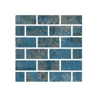 Aquabella Lakes Havasu 1x2 Porcelain Mosaic 12"x12" Pool Tile