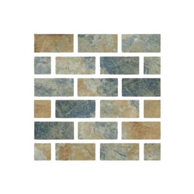 Aquabella Italian Slate Naples 1x2 Porcelain Mosaic 12"x12" Pool Tile (IS-1237)