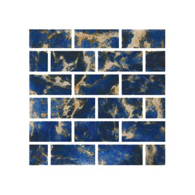 Aquabella Caribbean Grand Cayman 1x2 Porcelain Mosaic 12"x12" Pool Tile (CB-1261)