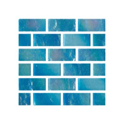 Aquabella Aurora Borealis Marvel 1x2 Glass Mosaic 12"x12" Pool Tile (AB-1211)