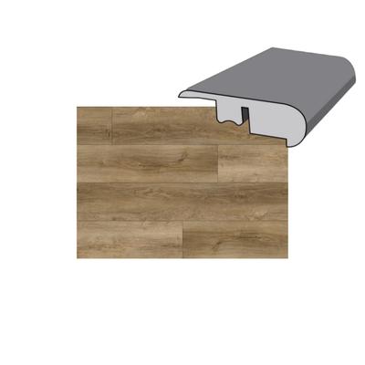 Bloom Chestnut 20 mil 94 x 1-3/4 Round Stair Nose Luxury Vinyl Plank