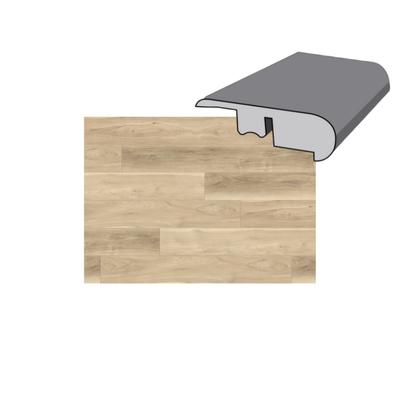 Bloom Beige 20 mil 94 x 1-3/4 Round Stair Nose Luxury Vinyl Plank