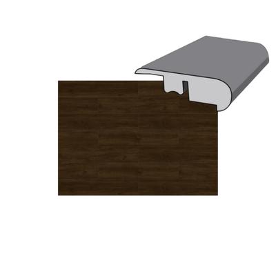 Ashen Ember 12 mil 94 x 1-3/4 Round Stair Nose Luxury Vinyl Plank