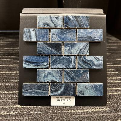 Aquabella Key West Martello 1x2 Porcelain Mosaic 12"x12" Pool Tile