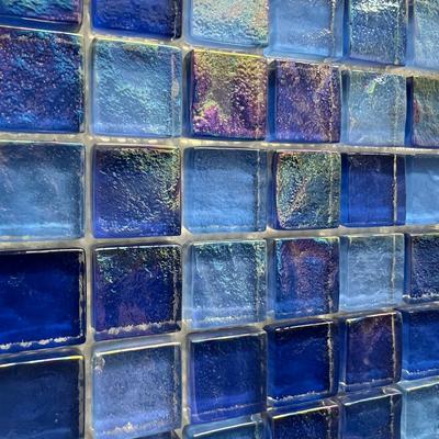 Aquabella Aurora Borealis Crystal 1x1 Glass Mosaic 12"x12" Pool Tile (AB-1110)