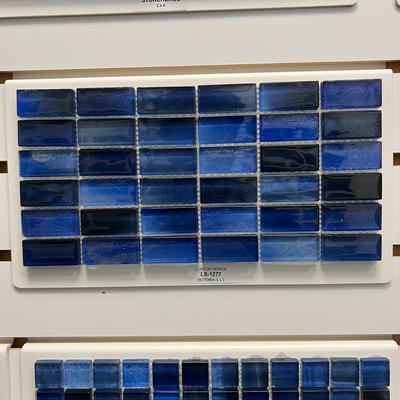 Aquabella London Victoria 1x2 Glass Mosaic 12"x12" Pool Tile (LS-1277) - Hover