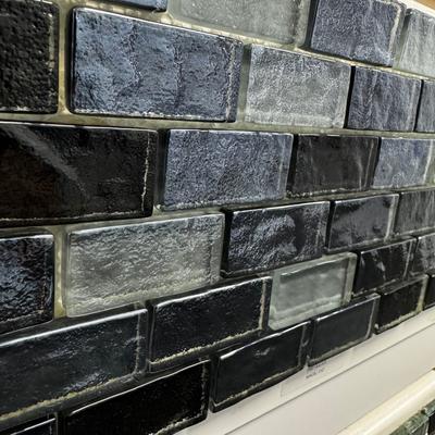 Aquabella Aurora Borealis Magic 1x2 Glass Mosaic 12"x12" Pool Tile (AB-1213) - Hover