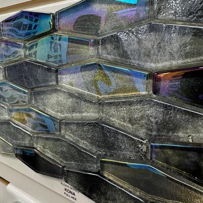 Aquabella Aloha Kona Full Hex Glass Mosaic 12"x12" Pool Tile - Hover
