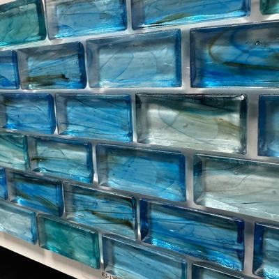 Aquabella Fjord Silent 1x2 Glass Mosaic 12"x12" Pool Tile (FJ-1298) - Hover