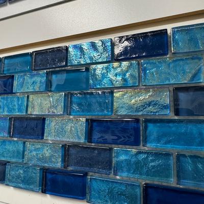 Aquabella Night Life Ballad 1x2 Glass Mosaic 12"x12" Pool Tile (NL-1231)