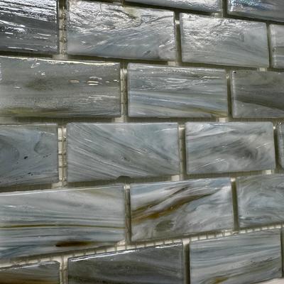 Aquabella North Seas Caspian 1x2 Glass Mosaic 12"x12" Pool Tile (NS-1213) - Hover