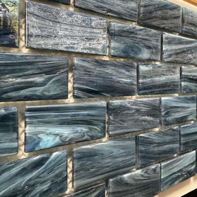 Aquabella North Seas Norwegian 1x2 Glass Mosaic 12"x12" Pool Tile (NS-1214) - Hover