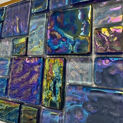 Aquabella Shimmer Bermuda Block Random Glass Mosaic 12"x12" Pool Tile (SH-891) - Hover