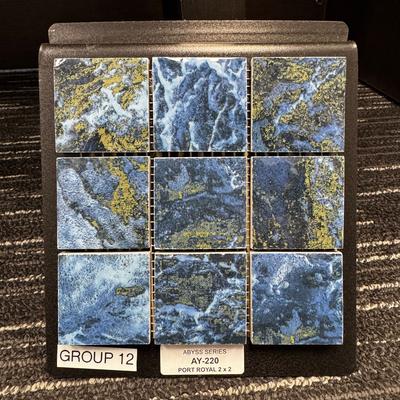 Aquabella Abyss Port Royal 2x2 Porcelain Mosaic 12"x12" Pool Tile (AY-220) - Hover