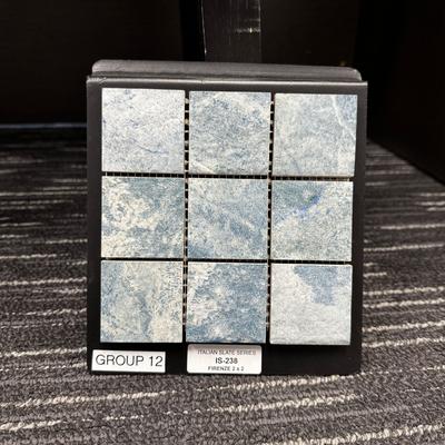 Aquabella Italian Slate Firenze 2x2 Porcelain Mosaic 12"x12" Pool Tile (IS-238) - Hover