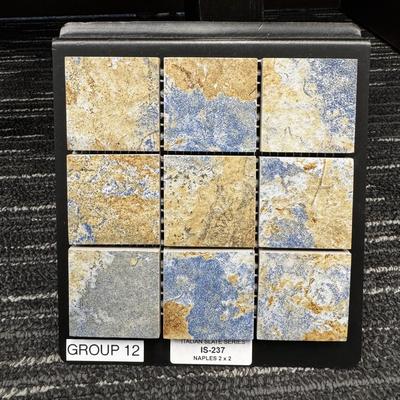 Aquabella Italian Slate Naples 2x2 Porcelain Mosaic 12"x12" Pool Tile (IS-237) - Hover